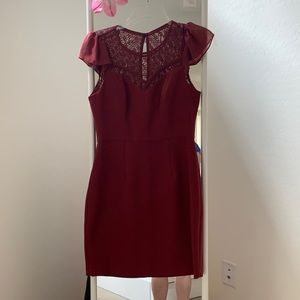 BCBGeneration dark red mini dress.